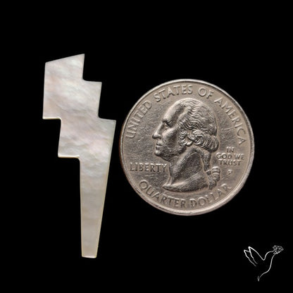 Mother Of Pearl Lightning Bolt Carving