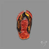 Dichroic Glass Slipper Carving
