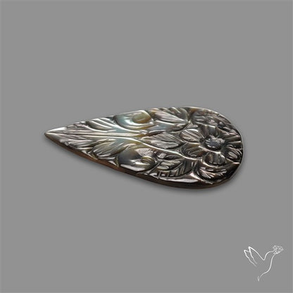 Tahitian Mother Of Pearl Mughal Carving
