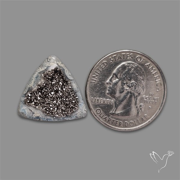 Sterling Silver Coated Druzy (Agate Druzy)