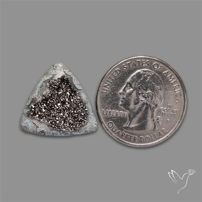 Sterling Silver Coated Druzy (Agate Druzy)
