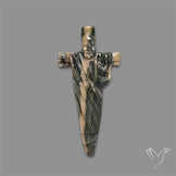 Crusifixion Cross Carving in Jasper (handcarved)