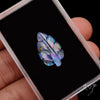 Dichroic Glass Leaf Carving
