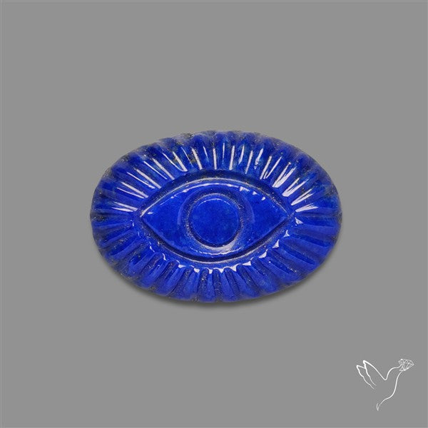 Lapis Lazuli Evil Eye Carving
