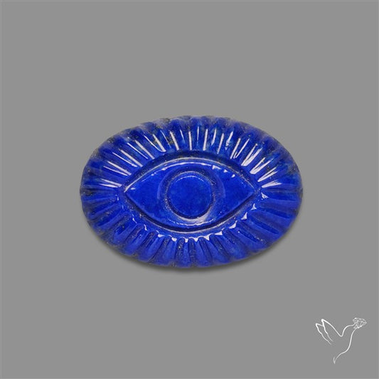 Lapis Lazuli Evil Eye Carving