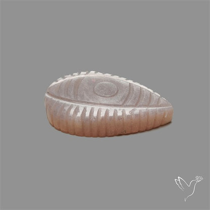 Grey Moonstone Evil Eye Carving