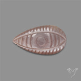 Grey Moonstone Evil Eye Carving