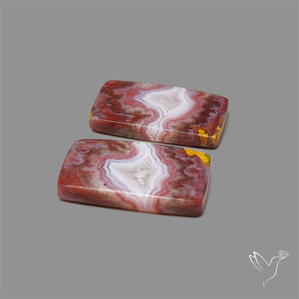 Moroccan Seam Agate Pair