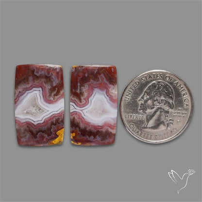 Moroccan Seam Agate Pair