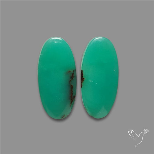 Gemmy Chrysoprase Pair