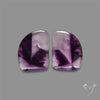 Trapiche Amethyst Pair