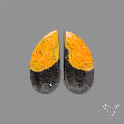 Bumble Bee Jasper Pair