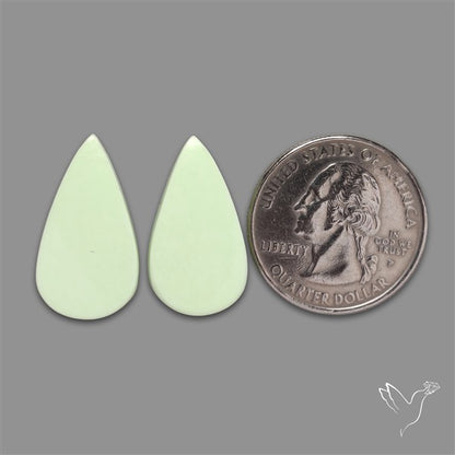 Citrone Chrysoprase Pair