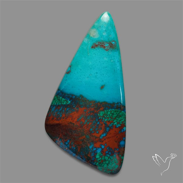 Peruvian Chrysosolla Malachite Shattuckite Cabochon