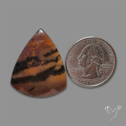 Amethyst Sage Agate Cabochon