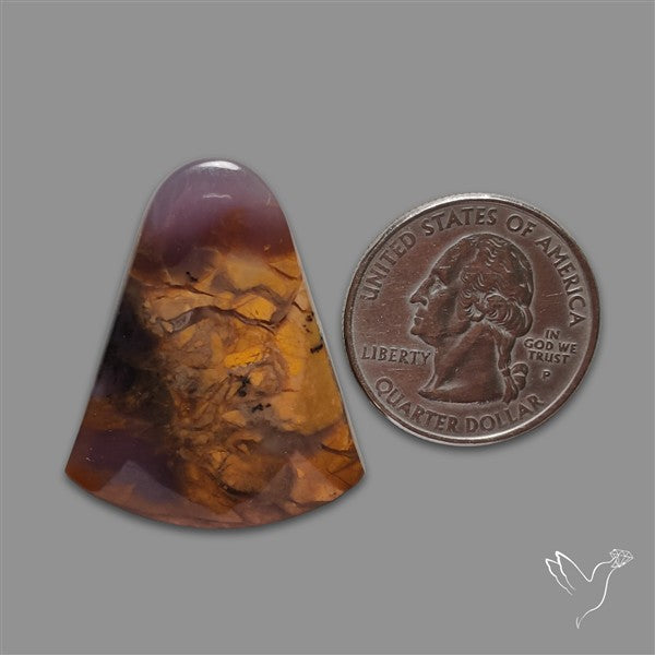 Amethyst Sage Agate Cabochon