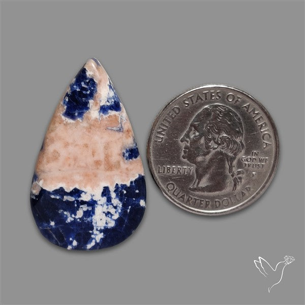 Sunset Sodalite Cabochon