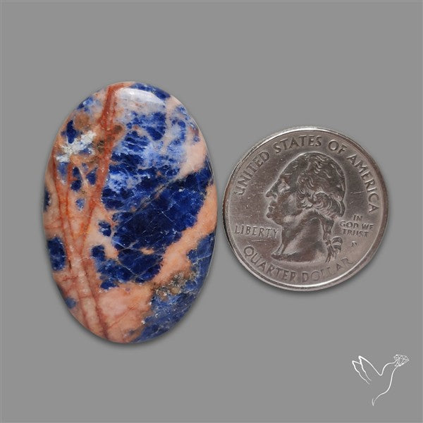 Sunset Sodalite Cabochon