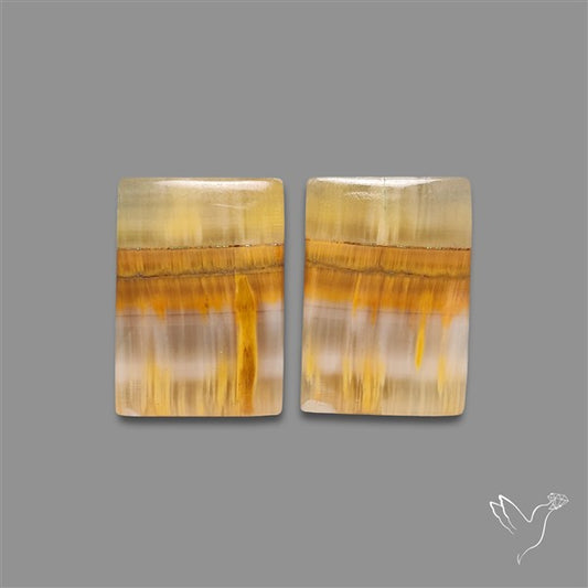 Yellow Clacite Pair