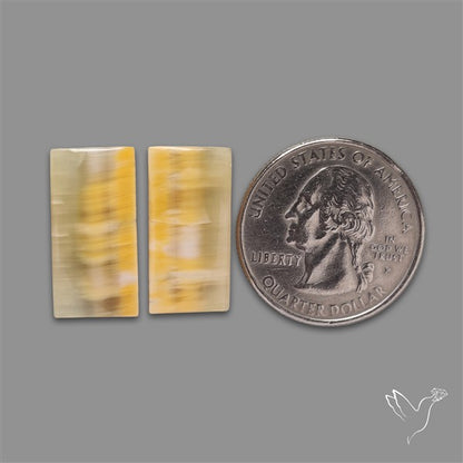 Yellow Clacite Pair