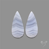Blue Lace Agate Pair