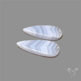 Blue Lace Agate Pair