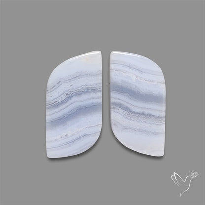 Blue Lace Agate Pair