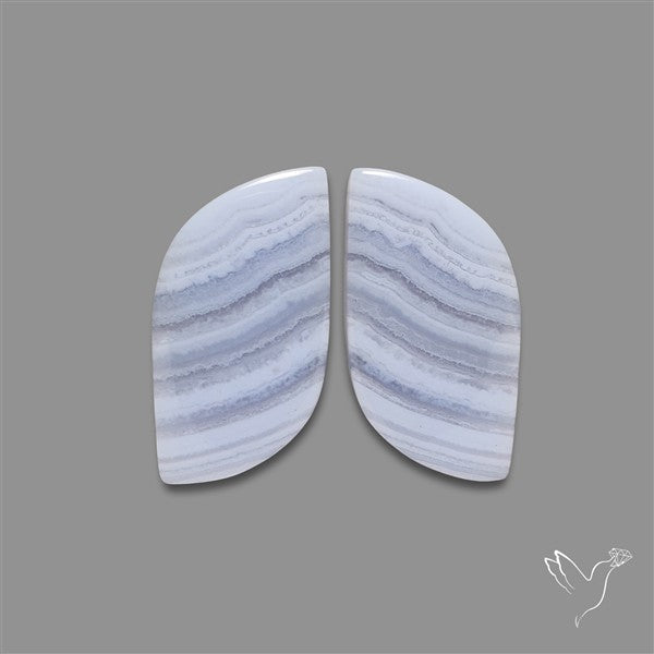 Blue Lace Agate Pair