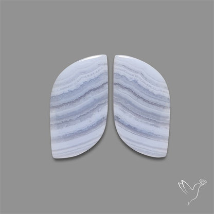 Blue Lace Agate Pair