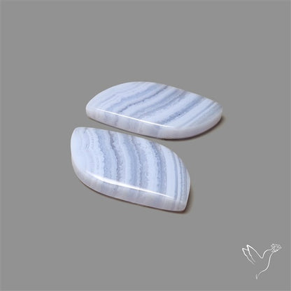 Blue Lace Agate Pair