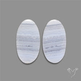 Blue Lace Agate Pair