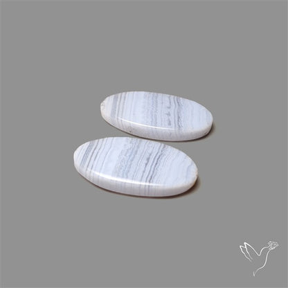 Blue Lace Agate Pair