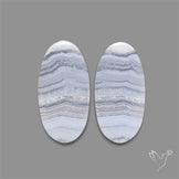 Blue Lace Agate Pair