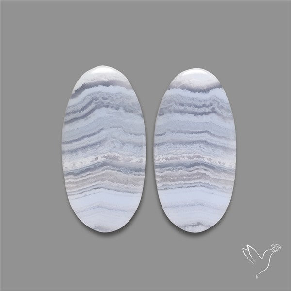 Blue Lace Agate Pair