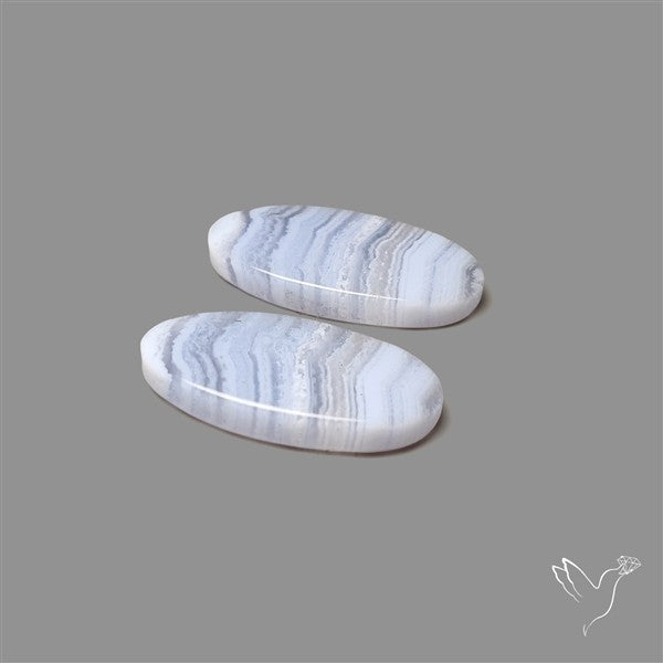 Blue Lace Agate Pair