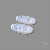 Blue Lace Agate Pair