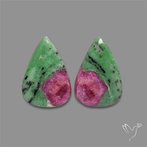 Ruby In Zoisite Pair