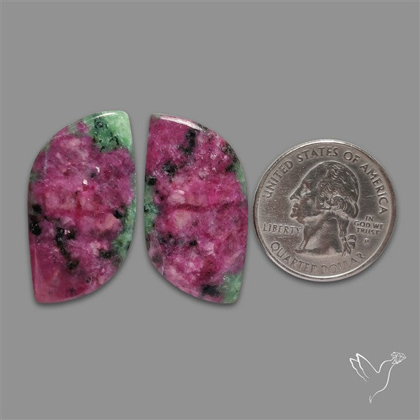 Ruby In Zoisite Pair