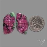 Ruby In Zoisite Pair