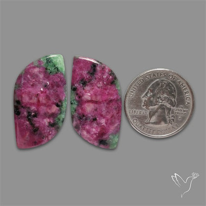 Ruby In Zoisite Pair
