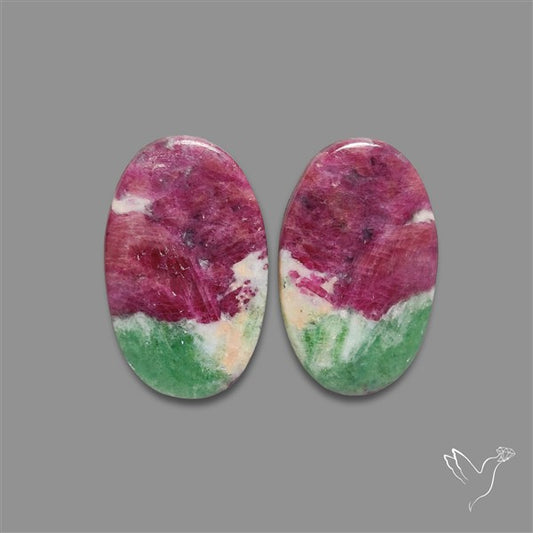 Ruby In Zoisite Pair