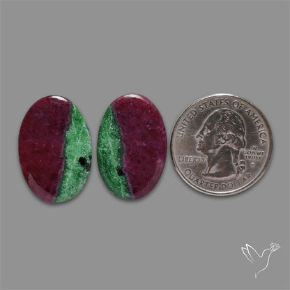 Ruby In Zoisite Pair