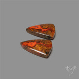 Moccan Seam Agate Pair