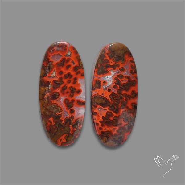 Moccan Seam Agate Pair