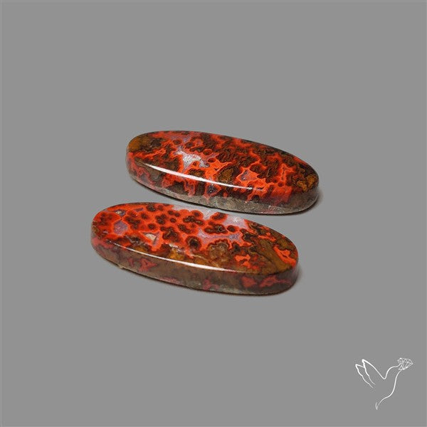 Moccan Seam Agate Pair