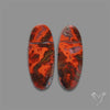 Moccan Seam Agate Pair