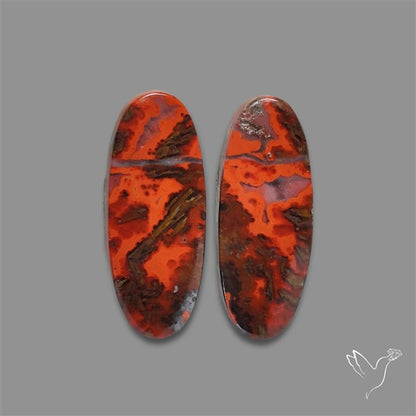 Moccan Seam Agate Pair