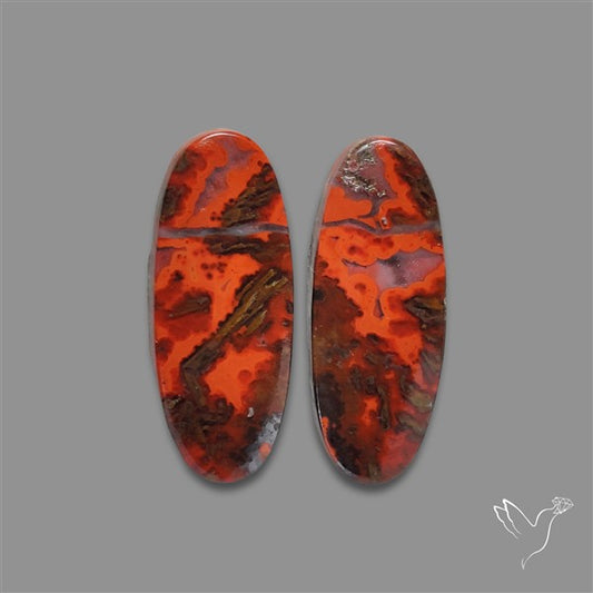 Moccan Seam Agate Pair