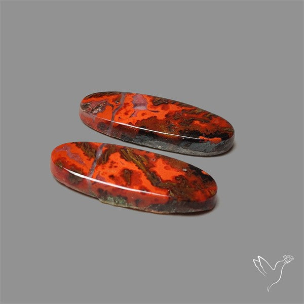 Moccan Seam Agate Pair