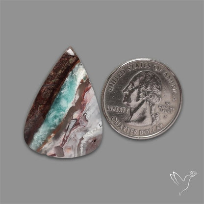 Aqua Chrysoprase Cabochon Selected Rare Patterns